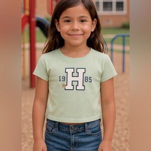 NWT Kids Tommy Hilfiger Green Short Sleeve Tee